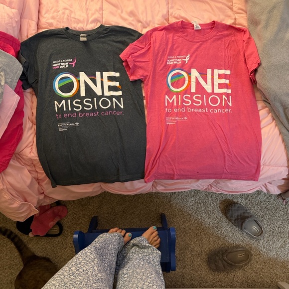 6 Pink Breast Cancer Awareness women’s Short Sleeve Tee’s - Picture 8 of 8